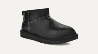 Klasická ultra mini kožená sukně Regen